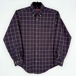 Brooks Brothers Boys Black Watch Plaid Button-Down Shirt Size Medium Christmas